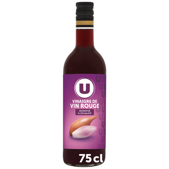 U Vinaigre de cidre 5° bouteille en verre de 75cl