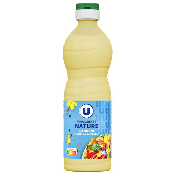 U Vinaigrette nature en matières grasses  50cl