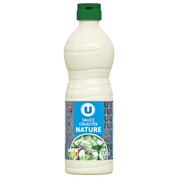U Sauce crudités nature  bouteille de 500ml