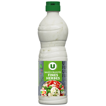 U Sauce crudités aux fines herbes bouteille 500ml