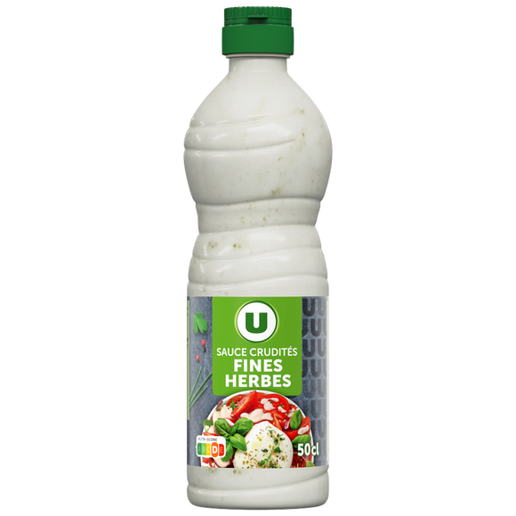U Sauce crudités aux fines herbes bouteille 500ml