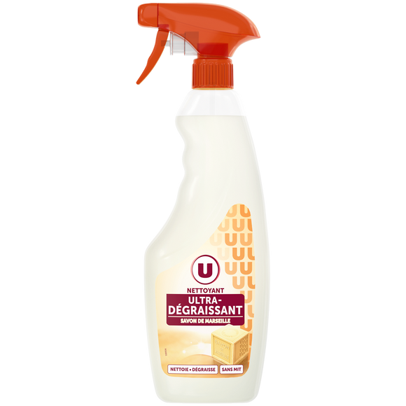 U Nettoyant dégraissant parfum savon de Marseille spray de 750ml