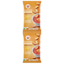 U Croûtons ronds frits pour soupe saveur fromage 2x90g - 180g