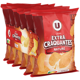 U Chips ondulées easy  6x30g