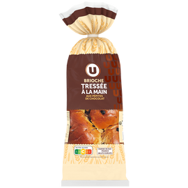 U Brioche tressée aux pépites de chocolat noir 600g