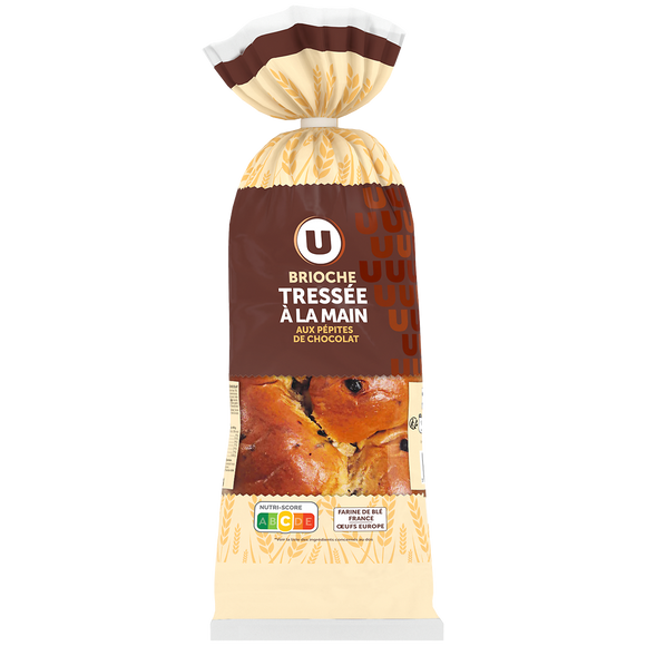 U Brioche tressée aux pépites de chocolat noir 600g