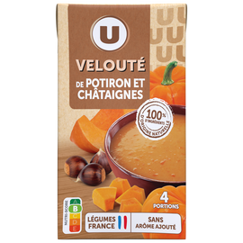U Soupe Velouté de potiron et chataignes brique 1l