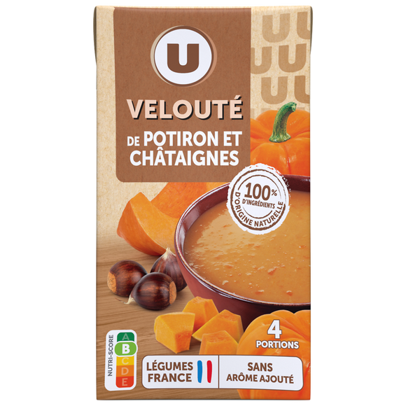 U Soupe Velouté de potiron et chataignes brique 1l