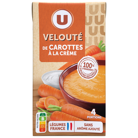 U Soupe Velouté de carottes à la crème brique de 1 litre