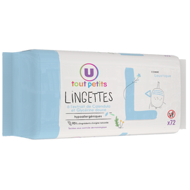 U TOUT PETITS Lingettes classiques pour bébé - x72