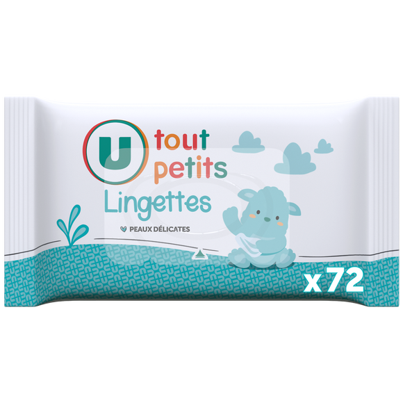 U TOUT PETITS Lingettes classiques pour bébé - x72