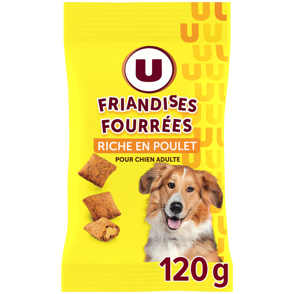 U Pillows au poulet pour petit chien U 120g