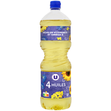 U Huile Mélange 4 huiles Bouteille 1L
