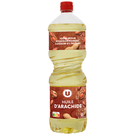 U Huile d'arachide  bouteille de 1 litre
