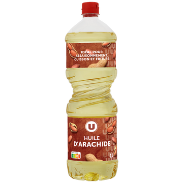 U Huile d'arachide  bouteille de 1 litre