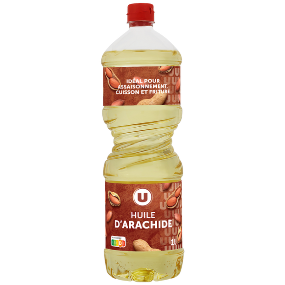 U Huile d'arachide  bouteille de 1 litre