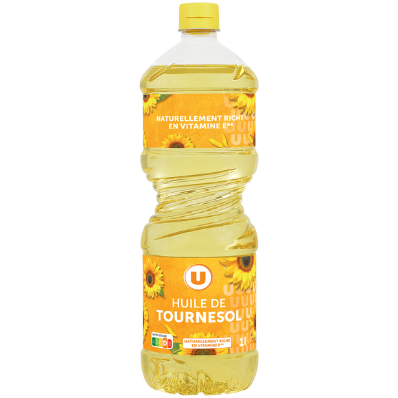 U Huile de tournesol Bouteille 1L