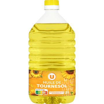 U Huile de tournesol bidon de 2 litres