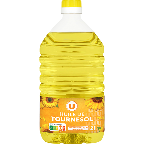 U Huile de tournesol bidon de 2 litres