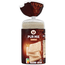 U Pain de mie complet sans croute 500g