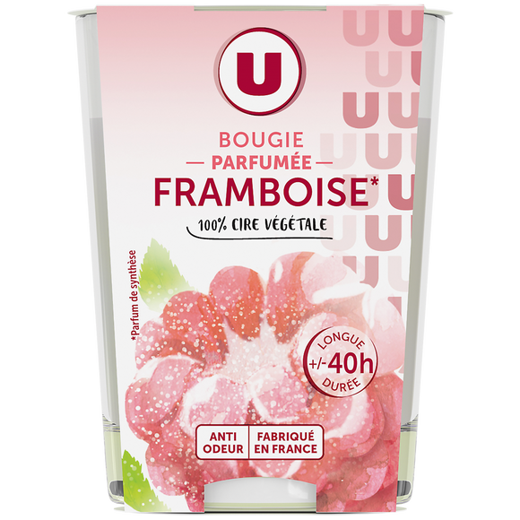 U Bougie parfumée framboise 150g