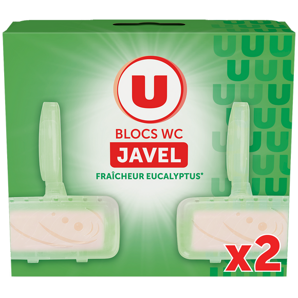 U Bloc wc U solide javel 2x40g