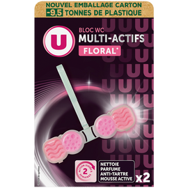U Bloc WC Multiblocs floral rose & magnolia x2