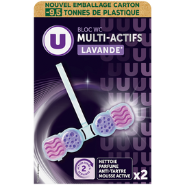 U Bloc WC Multiblocs lavande et fleur de lune x2