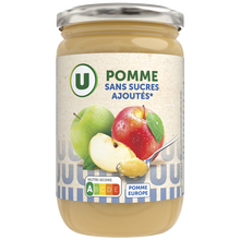 U Purée de pomme sans sucres ajoutés bocal de 680g