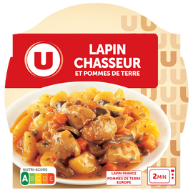 U Lapin chasseur   barquette micro-ondable de 300g