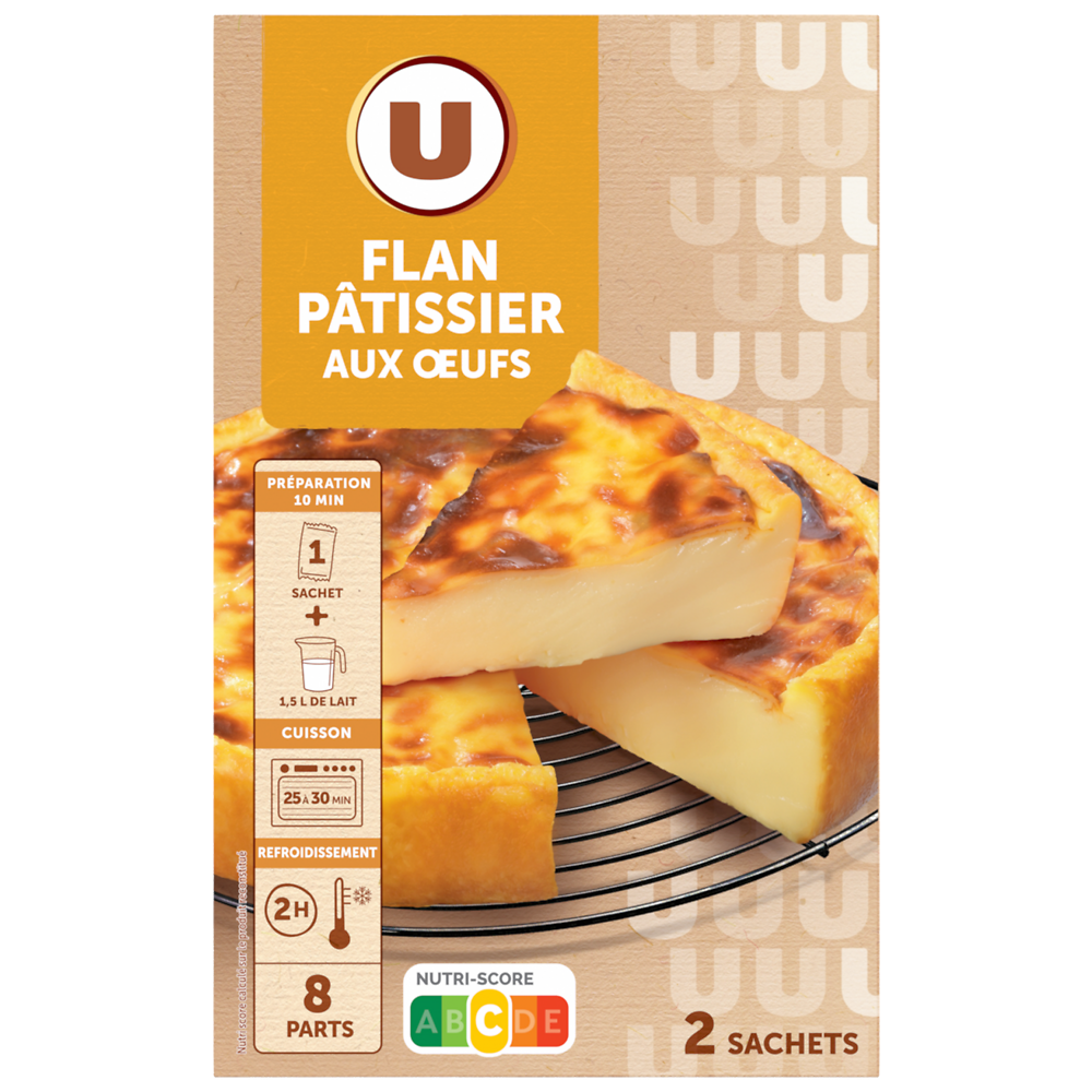 U Préparation pour flan patissier aux oeufs  paquet de 720g