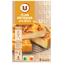 U Préparation pour flan patissier aux oeufs paquet de 720g