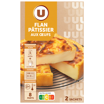 U Préparation pour flan patissier aux oeufs  paquet de 720g