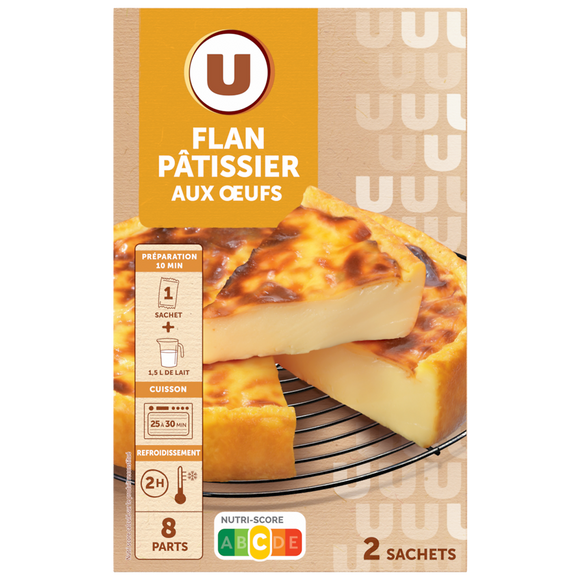 U Préparation pour flan patissier aux oeufs  paquet de 720g