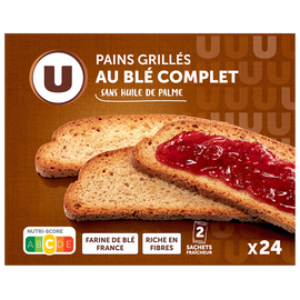 U Pain grillé au blé complet  500g