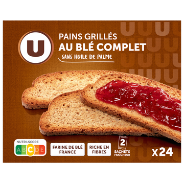 U Pain grillé au blé complet  500g