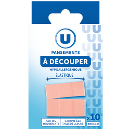 U Bandes à découper élastique  10x6cm , x10