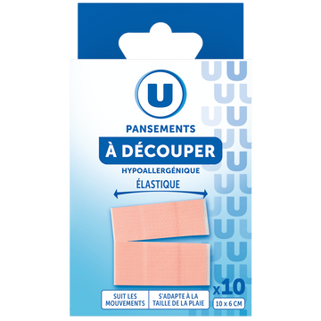 U Bandes à découper élastique  10x6cm , x10
