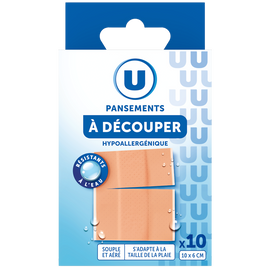 U Bandes à découper résistantes à l'eau  10x6cm, x10