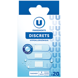 U Pansements discrets 3 tailles  x20