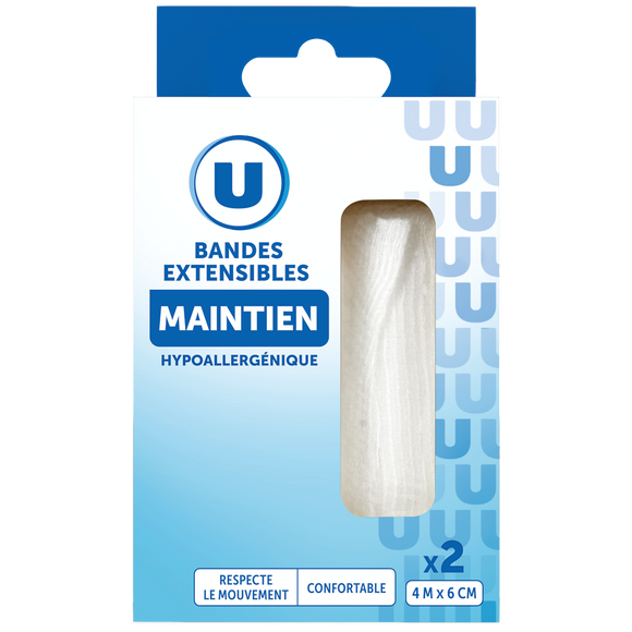 U Bandes extensibles 4mx6cm x2