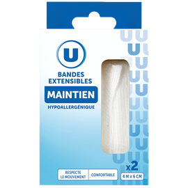 U Bandes extensibles 4mx6cm  x2