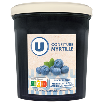 U Confiture de myrtilles 370g