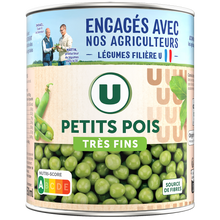 U Petits pois très fins - Boîte de 560g net égoutté