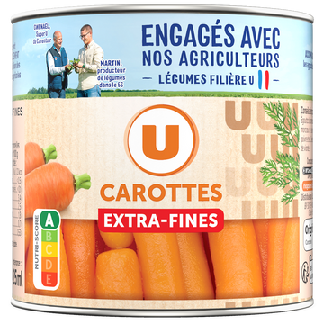 U Carottes extra fines - Boîte 265g