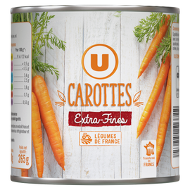 U Carottes extra fines - Boîte 265g