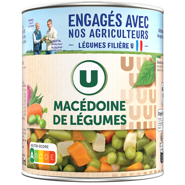 U Macédoine de légumes - Boîte 530g