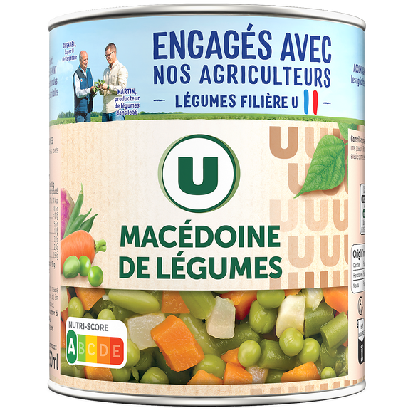 U Macédoine de légumes - Boîte 530g