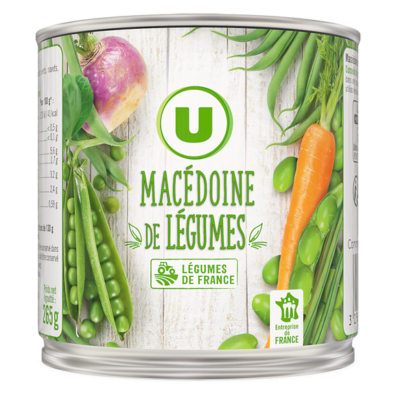 U Macédoine de légumes - Boîte 265g