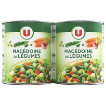 U Macédoine de légumes lot de 2 - 530g